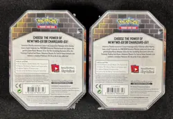 POKEMON 2017 DETECTIVE PIKACHU Tins BOTH CHARIZARD GX TIN & MEWTWO GX TIN NICE! - Image 4