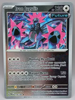 Pokemon TCG Iron Jugulis Paradox Rift 158/182 Reverse Holo Rare - Image 1
