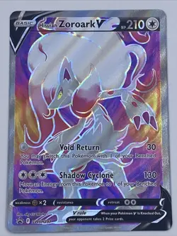 Pokemon TCG Hisuian Zoroark V SW&SH Black Star Promos SWSH297 Holo Promo - Image 1
