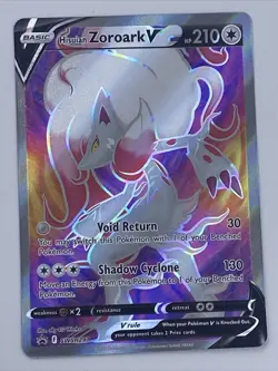 Pokemon TCG Hisuian Zoroark V SW&SH Black Star Promos SWSH297 Holo Promo - Image 2
