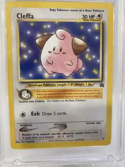 PSA 9 Cleffa #31 2001 Pokemon Black Star Promo - Image 1