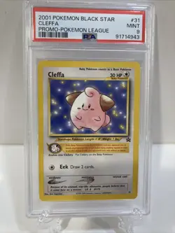 PSA 9 Cleffa #31 2001 Pokemon Black Star Promo - Image 2
