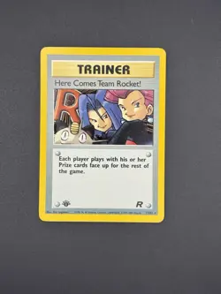 Here Comes Team Rocket! 1st Edition 15/82 Pokemon Team Rocket 2000 Holo Rare - Image 1
