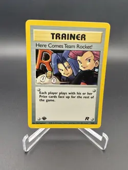 Here Comes Team Rocket! 1st Edition 15/82 Pokemon Team Rocket 2000 Holo Rare - Image 3