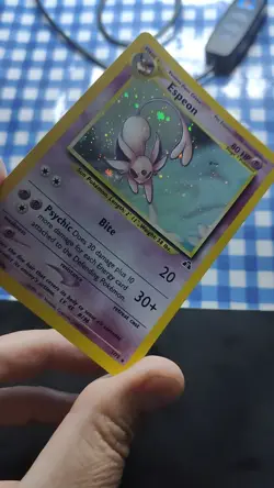 Espeon #1/75, Holo Rare Unlimited Neo Discovery, 2001 Vintage Pokemon TCG, LP - Image 2