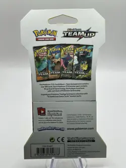 Team Up Sleeved Blister Booster Pack - Factory Sealed Pokemon - Snorlax Eevee - Image 2