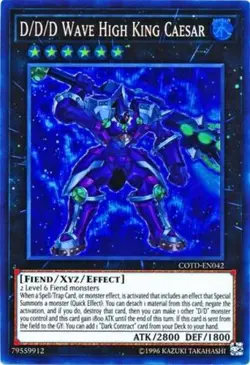 Yugioh! MP D/D/D Wave High King Caesar - COTD-EN042 - Super Rare - Unlimited Edi - Image 1