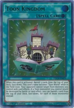 Yugioh! LP Toon Kingdom (Green) - DLCS-EN074 - Ultra Rare - 1st Edition Lightly - Image 1