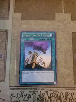 YUGIOH TCG SHIENS SMOKE SIGNAL STOR-EN048 RARE UNLIMITED EDITION - Image 1