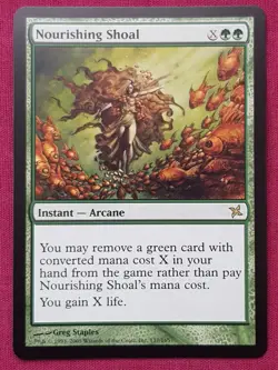 Magic The Gathering BETRAYERS OF KAMIGAWA NOURISHING SHOAL green card MTG - Image 1