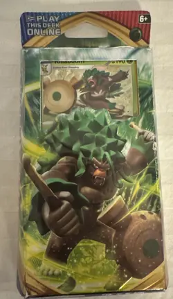 Pokemon Trading Card Game Sword & Shield Rillaboom Theme 60 Card Deck 2020 New - Image 1