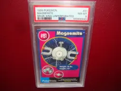 1999 Pokemon Burger King UnPerforated Magnemite card #871Psa 8 Nm/Mint - Image 1