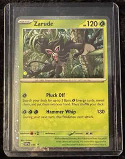 Pokemon TCG Zarude #199, Black Star Promo Card, Cosmos Holo, Destined Rivals - Image 5