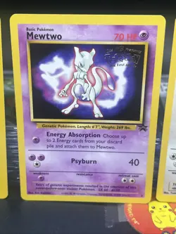 Pokemon WB Movie Promo Card Set Pikachu, Mewtwo, Dragonite, Electabuzz (1999) - Image 4