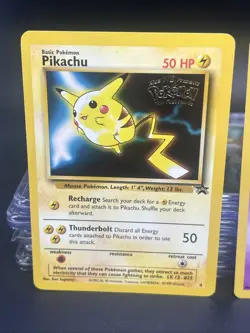 Pokemon WB Movie Promo Card Set Pikachu, Mewtwo, Dragonite, Electabuzz (1999) - Image 5