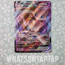 Pokemon Card Mew Vmax 114/264 Ultra Rare Sword Shield Fusion Strike Singles LP - Image 1