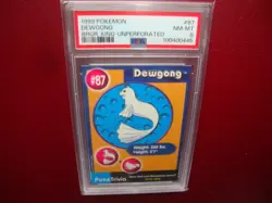 1999 Pokemon Burger King UnPerforated Dewgong card #87 Psa 8 Nm/Mint - Image 1