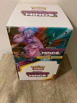 Pokemon Sun & Moon Unified Minds Booster 3 Card Gravity Box Complete 96 Packs - Image 5