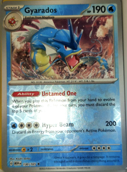 Pokemon Reverse Holo Gyarados #130 Trading Card Game CCG - Image 1