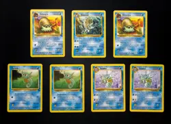 Pokemon 7 Card Lot Vintage Fossil - Seadra, Horsea, Omastar, Omanyte MP/HP - Image 1