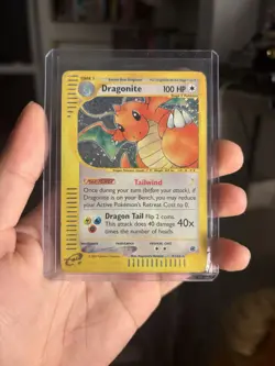 Dragonite 9/165 Expedition 2002 Holo E-Series Vintage Pokemon Card LP - Image 1