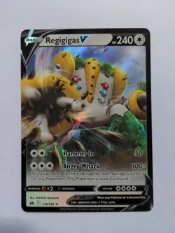 Kyogre V - 037/159 - Regigigas V - 113/159- Crown Zenith - Pokemon Card - Image 4