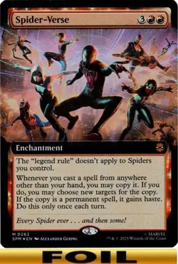 1x - Spider-Verse - FOIL EXTENDED ART #263 - Marvel's Spider-Man - NM MTG - Image 1