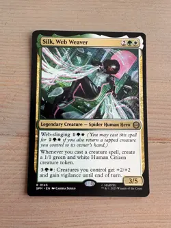 Silk, Web Weaver - 145 - MTG: Marvel’s Spider-Man: Eternal - Rare - Regular - Image 1