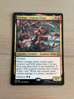 Carnage, Crimson Chaos - 125 - MTG: Marvel’s Spider-Man - Rare - Regular - Image 1