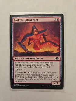Molten Gatekeeper - Modern Horizons 3 - LP - MTG Magic - Common - Creature - Image 1