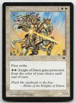 MTG Knight of Dawn U Tempest 26 LP - Image 1