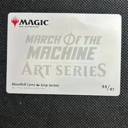1x Art Series (55/81) Gold Signature - Bloodfell Caves MTG March of the Machine - Image 2