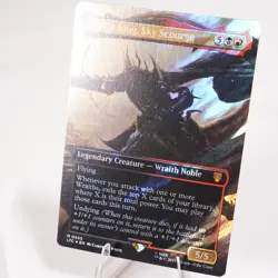 Witch King Sky Scourge Borderless Surge Foil Commander LoTR MTG NM See Video - Image 3