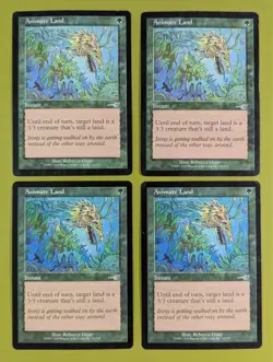 Animate Land x4 Nemesis 4x Playset Magic the Gathering MTG - Image 1