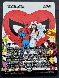 Wedding Ring (Borderless) M 0007 MTG Marvel Spider-Man - Image 1