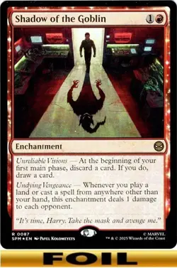 1x - Shadow of the Goblin - FOIL #87 - Marvel's Spider-Man - NM MTG - Image 1