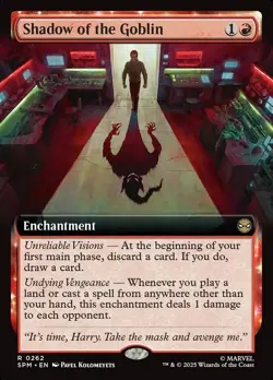 1x - Shadow of the Goblin - Extended Art #262 - Marvel's Spider-Man - NM MTG - Image 1