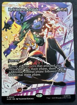 Relentless Assault (Borderless) M 0025 MTG Spider-Man Regular - Image 1