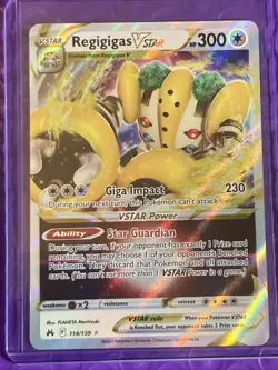 Pokemon Vstar Lot 4 Cards , Zamazenta,Zacian,Zeraora,Regigigas - Image 3