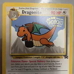 1999 Pokemon Black Star Promo Movie Dragonite #5 - NM - Image 3