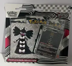 Pokemon White Flare SV10.5 3-Pack Tech Sticker Collection NEW Sealed - Image 1