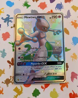Pokemon TCG Mewtwo GX SV59/SV94 Hidden Fates Shiny Vault Holo English 2019 - Image 1