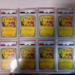 2025 POKEMON JPN M-P PROMO MCDONALD'S #020 PIKACHU PSA 10 Japanese Set of 8 - Image 1