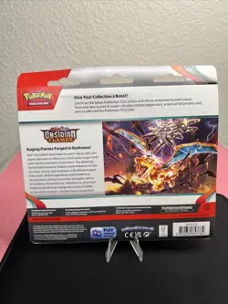 Pokemon TCG Obsidian Flames Blister - 3 Packs + Eevee Promo Foil - Sealed! 820650853784 - Image 4