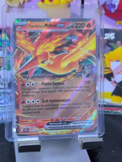 Team Rocket's Moltres ex - 031/182 - Pokemon Destined Rivals Double Rare NM - Image 2
