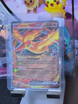 Team Rocket's Moltres ex - 031/182 - Pokemon Destined Rivals Double Rare NM - Image 3