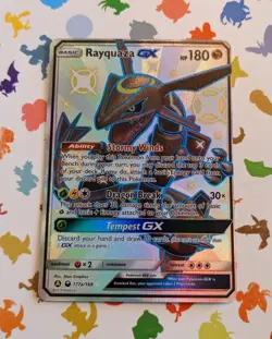Pokemon TCG Rayquaza GX 177a/168 Alternate Art English Hidden Fates Shiny 2019 - Image 1