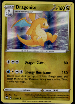 Dragonite 131/195 Sword & Shield Silver Tempest Holo Rare - NM - POKEMON TCG - Image 1