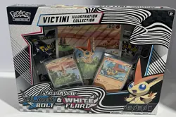 Pokemon Victini Illustration Collection Box Black Bolt & White Flare TCG New - Image 1