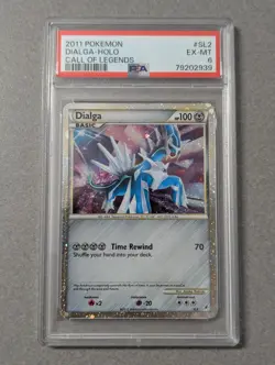 2011 Pokemon Dialga SL2 Holo Call Of Legends PSA 6 EX-MT Shiny - Image 1